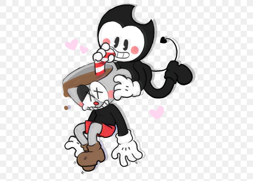 Cuphead Bendy And The Ink Machine Wattpad Illustration Fiction, PNG, 500x586px, Watercolor, Cartoon, Flower, Frame, Heart Download Free