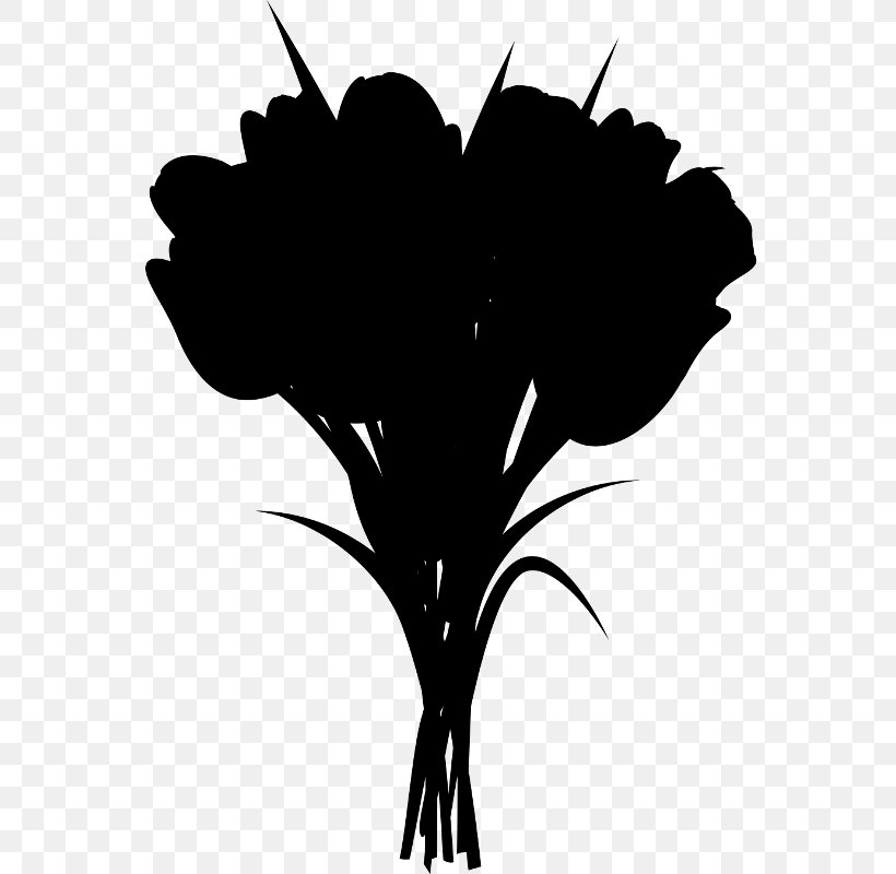 Flower Plant Stem Leaf Clip Art Character, PNG, 568x800px, Flower, Black M, Blackandwhite, Botany, Branching Download Free