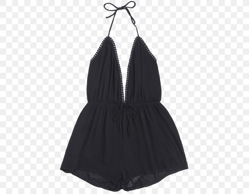 Little Black Dress Romper Suit Beach Tube Top, PNG, 480x640px, Watercolor, Cartoon, Flower, Frame, Heart Download Free
