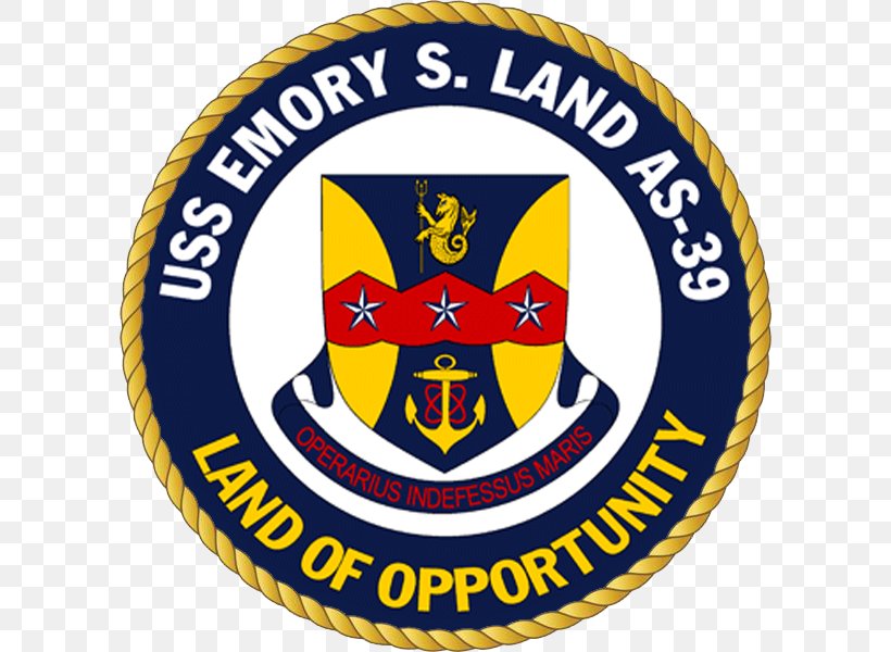 United States Navy USS Emory S. Land Submarine Tender Army Officer, PNG, 600x600px, United States, Area, Army Officer, Badge, Brand Download Free