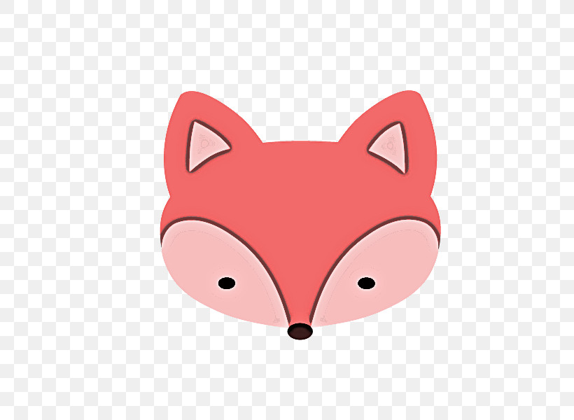 Pink Head Cartoon Nose Snout, PNG, 600x600px, Pink, Cartoon, Fox, Head, Nose Download Free