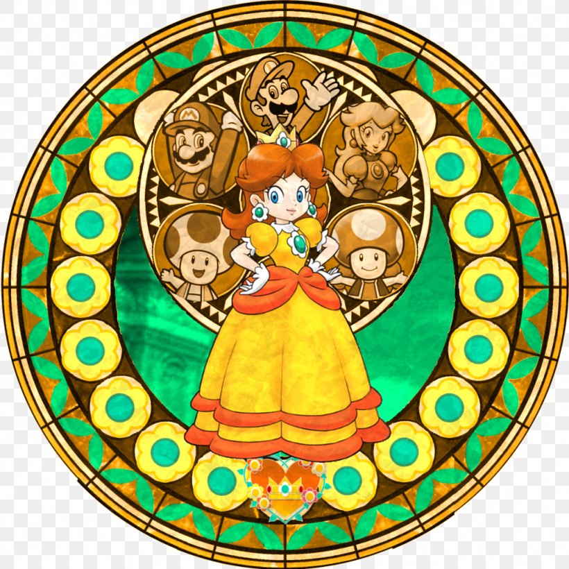Princess Peach Princess Daisy Luigi Rosalina Mario Bros., PNG, 1024x1024px, Princess Peach, Art, Glass, Luigi, Mario Download Free