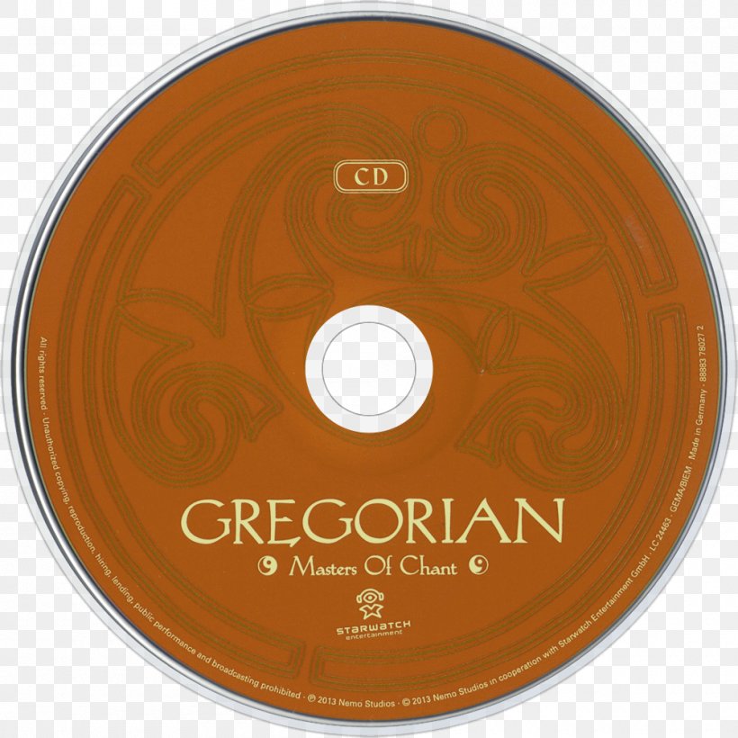 Gregorian Masters Of Chant Chapter II Compact Disc Masters Of Chant Chapter VIII, PNG, 1000x1000px, Gregorian, Compact Disc, Data Storage Device, Dvd, Label Download Free
