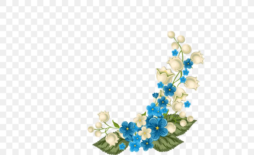 Picture Frames Paper Graphic Frames Photography, PNG, 500x500px, Picture Frames, Artificial Flower, Blossom, Blue, Body Jewelry Download Free