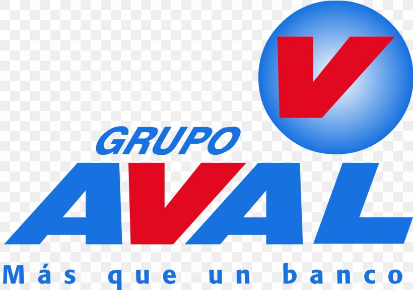 Grupo Aval Acciones Y Valores Logo NYSE:AVAL Banco AV Villas Bank, PNG, 2000x1403px, Grupo Aval Acciones Y Valores, Area, Aval, Bank, Blue Download Free