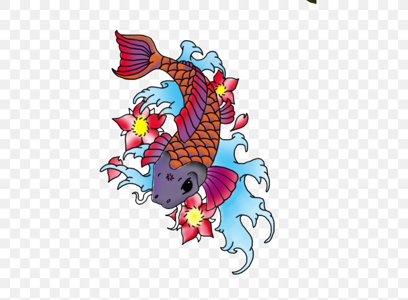 Koi Tattoo Clip Art, PNG, 453x604px, Koi, Art, Carp, Fictional Character, Fish Download Free