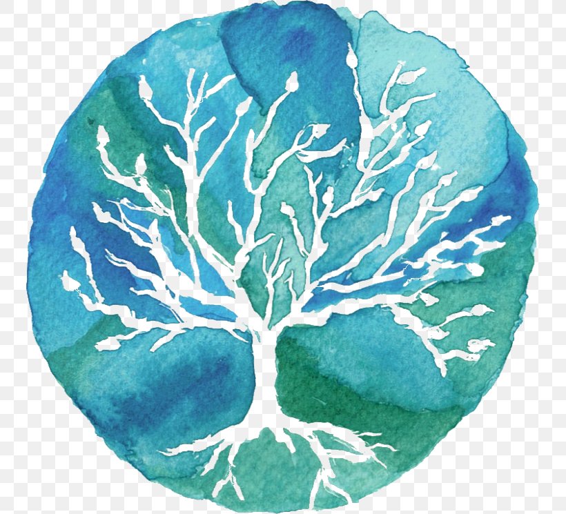 Watercolor Painting Blue Logo, PNG, 745x745px, Watercolor Painting, Aqua, Art, Blue, Color Download Free