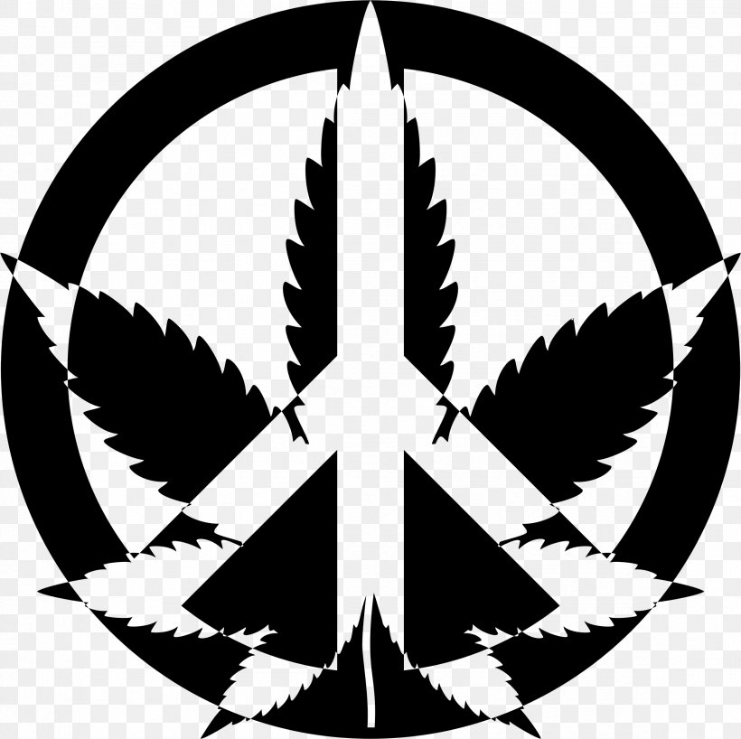 Cannabis Smoking Peace Symbols Legality Of Cannabis Medical Cannabis, PNG, 2328x2324px, Cannabis, Artwork, Black And White, Cannabis Smoking, Drug Download Free