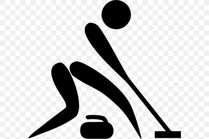 Curling At The 2018 Winter Olympics U2013 Womens Tournament 2014 Winter Olympics Pictogram Olympic Sports Clip Art, PNG, 600x548px, 2014 Winter Olympics, Black And White, Curling, Curling At The Winter Olympics, Drawing Download Free