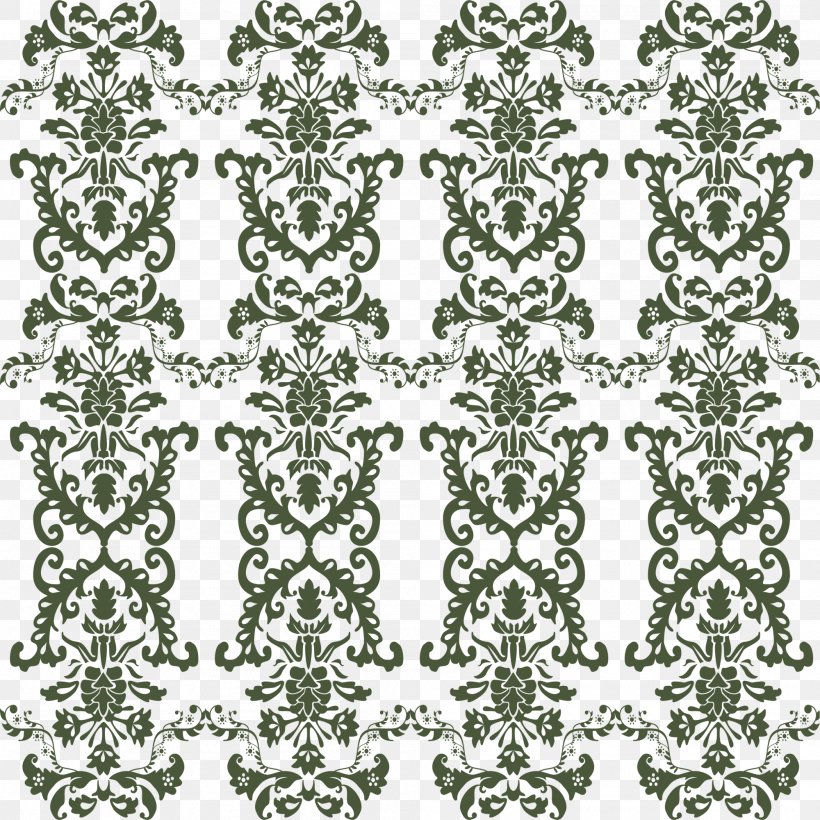 Green Fundal Pattern, PNG, 2000x2000px, Green, Background Process, Black And White, Decorative Arts, Flora Download Free