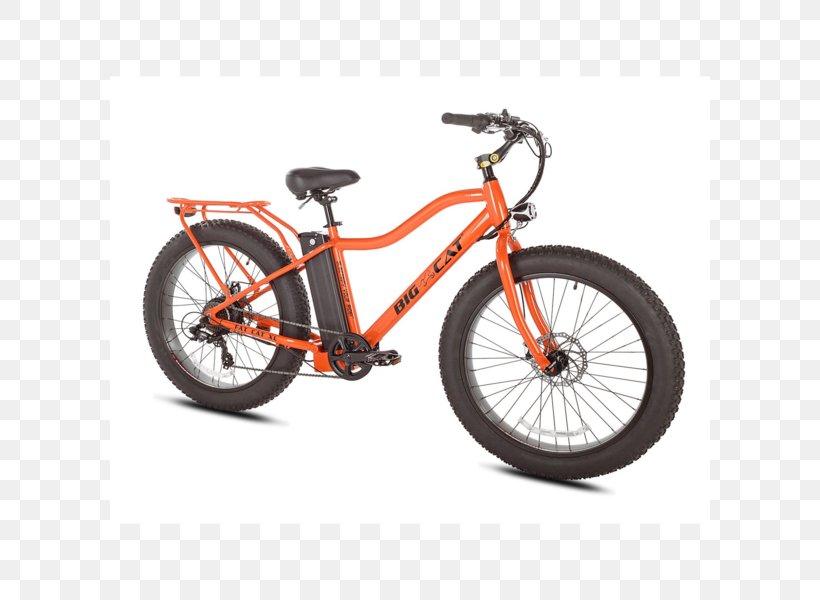 Electric Bicycle Big Cat Fat Cat Fatbike, PNG, 600x600px, Bicycle, Automotive Exterior, Automotive Tire, Automotive Wheel System, Bicycle Accessory Download Free