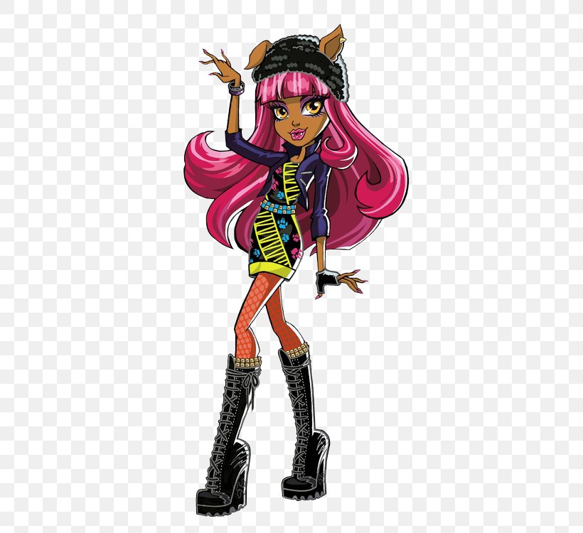 Howleen Wolf Monster High Ghoul Clawdeen Wolf Frankie Stein, PNG, 390x750px, Watercolor, Cartoon, Flower, Frame, Heart Download Free