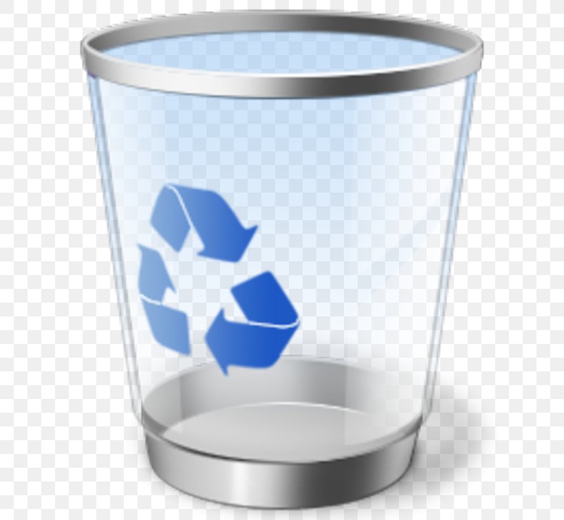Recycling Bin Trash Windows 7 Rubbish Bins & Waste Paper Baskets, PNG, 756x756px, Recycling Bin, Directory, Drinkware, File Explorer, Glass Download Free