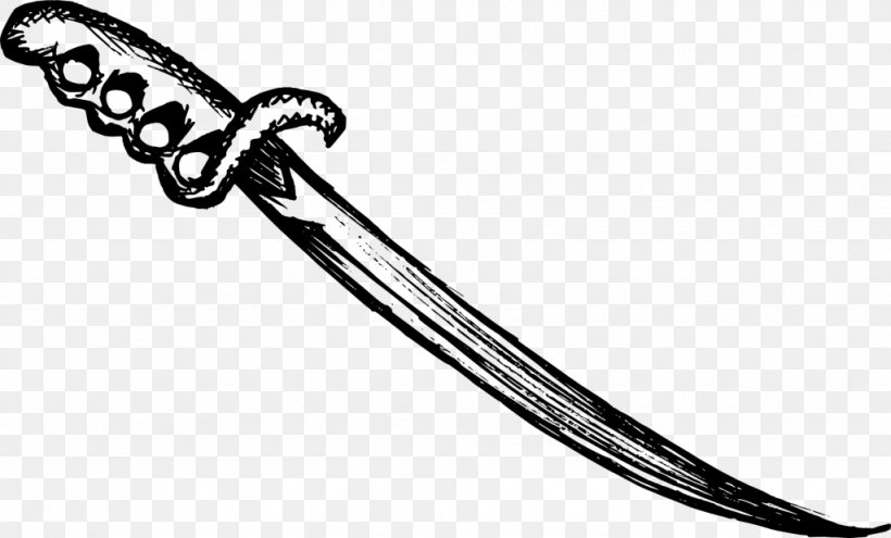 Sword Knife Drawing Weapon, PNG, 1024x619px, Sword, Black And White, Body Jewellery, Body Jewelry, Cold Weapon Download Free