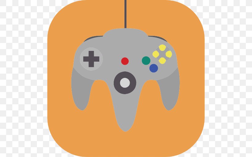 Game Controllers Home Game Console Accessory Clip Art, PNG, 512x512px, Game Controllers, Game Controller, Home Game Console Accessory, Orange, Technology Download Free