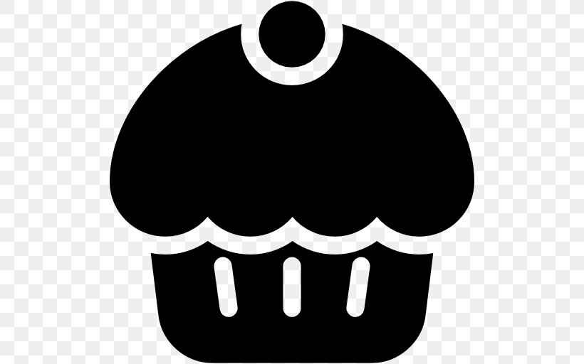 Muffin Ice Cream Dessert, PNG, 512x512px, Muffin, Bakery, Black, Black And White, Cake Download Free