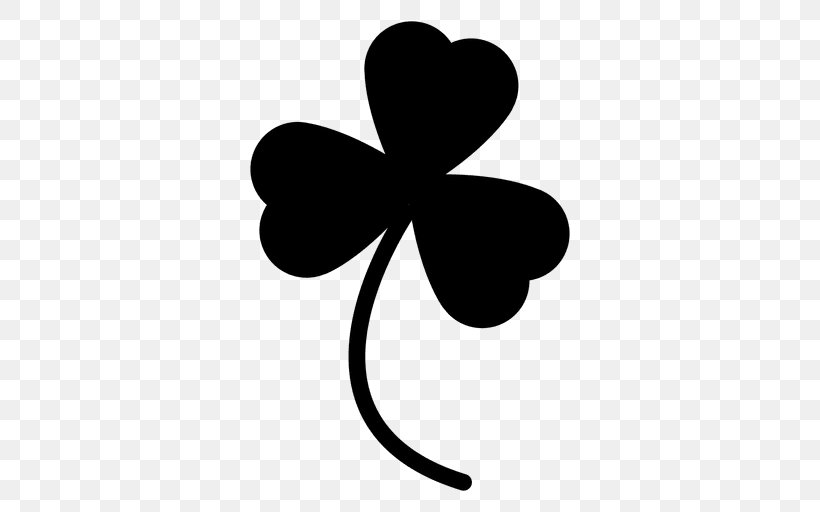 Symbol Shamrock Clip Art, PNG, 512x512px, Symbol, Black And White, Clover, Flower, Flowering Plant Download Free