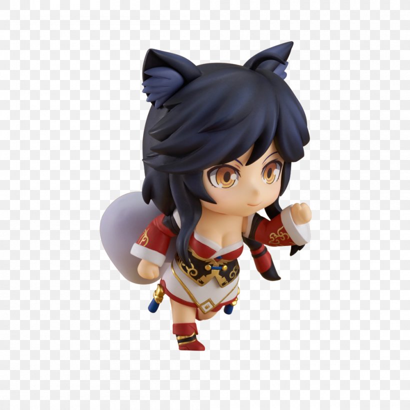League Of Legends Nendoroid Ahri Good Smile Company Action & Toy Figures, PNG, 1000x1000px, Watercolor, Cartoon, Flower, Frame, Heart Download Free
