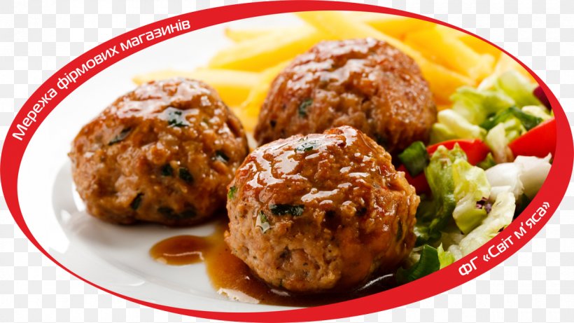 Meatball Meatloaf French Fries Soul Food Gravy, PNG, 1200x676px, Meatball, Arancini, Chef, Comfort Food, Cuisine Download Free