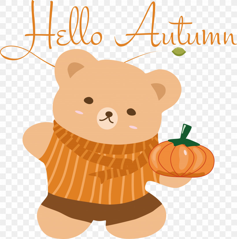 Teddy Bear, PNG, 5873x5924px, Bears, Autumn, Cartoon, Drawing, Leaf Download Free