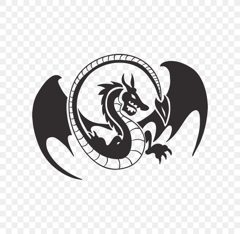 Logo Dragon Clip Art, PNG, 800x800px, Logo, Art, Black, Black And White, Carnivoran Download Free