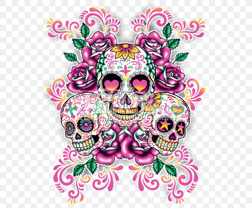 Calavera Skull Day Of The Dead Pastel Desktop Wallpaper, PNG, 675x675px, Calavera, Art, Blue, Bluegreen, Bone Download Free
