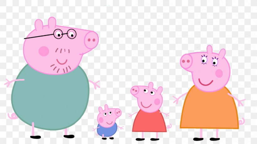 Daddy Pig Mummy Pig George Pig Miss Rabbit, PNG, 1000x562px, Daddy Pig, Animated  Cartoon, Animated Film,