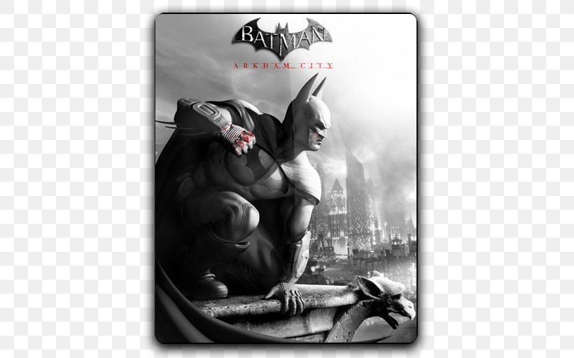 Batman: Arkham City Batman: Arkham Asylum Xbox 360 The Elder Scrolls V: Skyrim, PNG, 512x512px, Batman Arkham City, Batman, Batman Arkham, Batman Arkham Asylum, Black And White Download Free