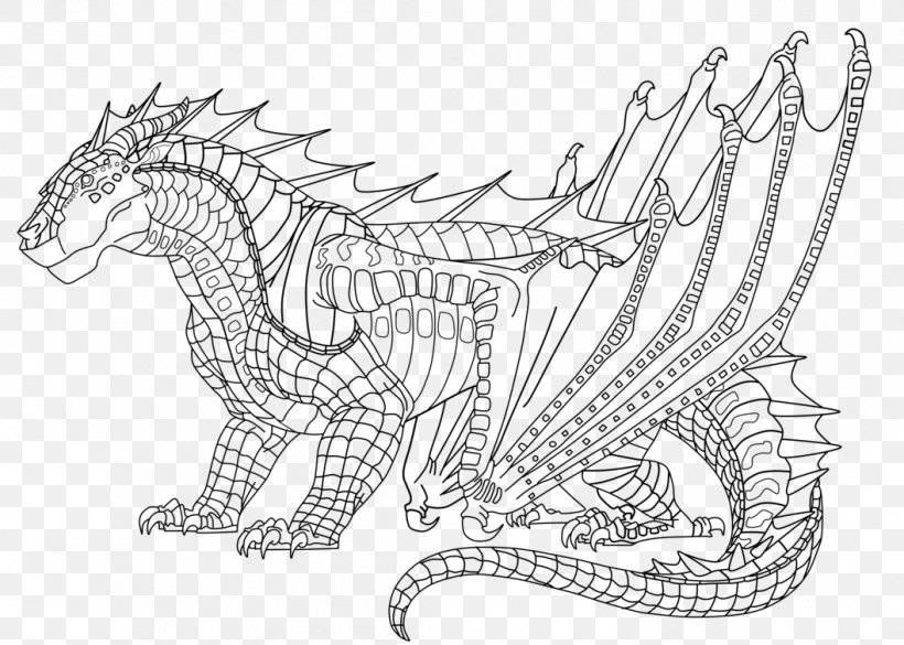 Download Coloring Book Dragon Wings Of Fire Fire Breathing, PNG ...