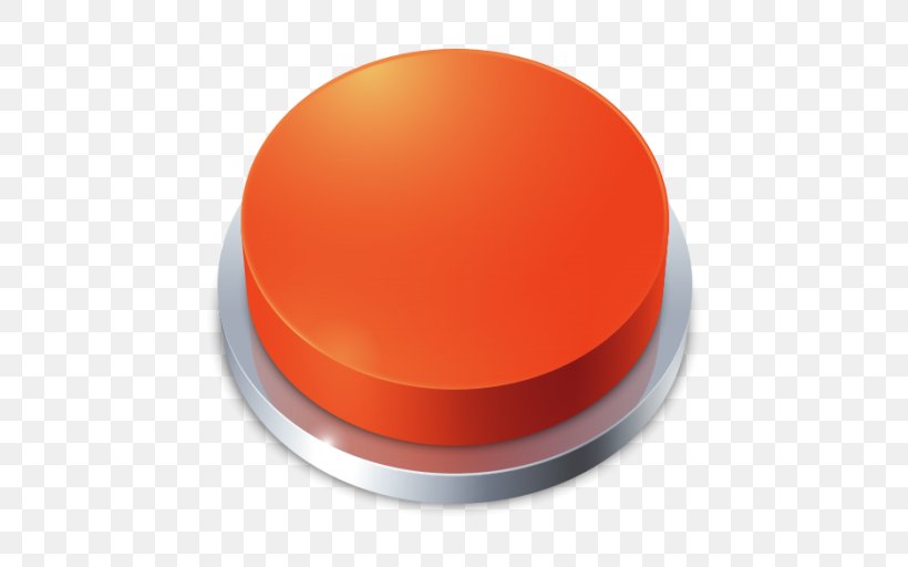 Button, PNG, 512x512px, Button, Orange, Pushbutton, Red Download Free