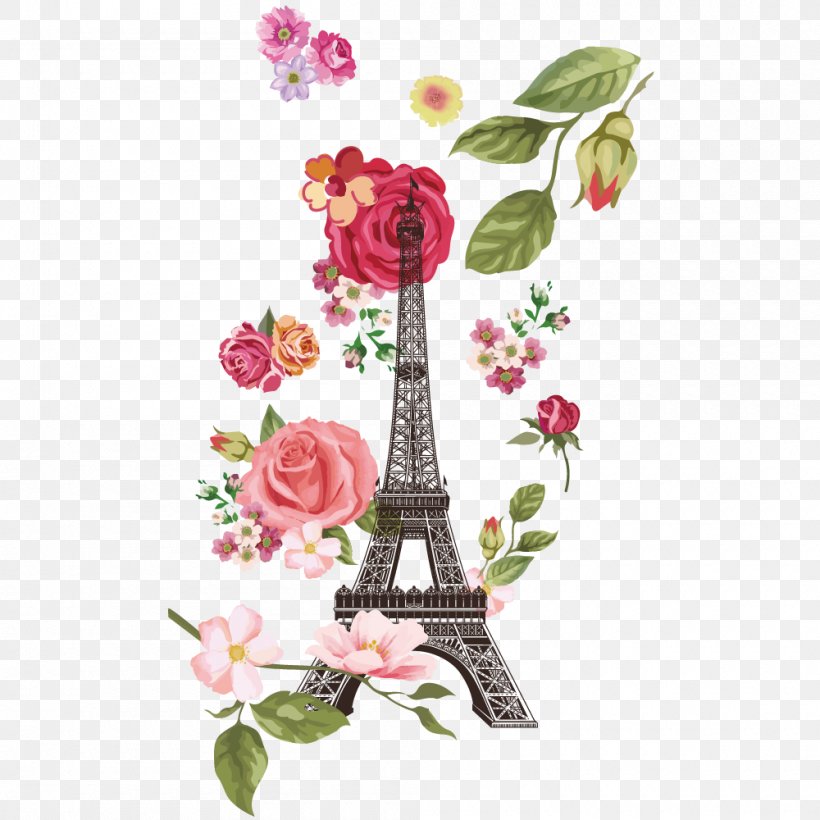 Eiffel Tower Image Vector Graphics, PNG, 1000x1000px, Eiffel Tower, Architecture, Art, Cut Flowers, Drawing Download Free