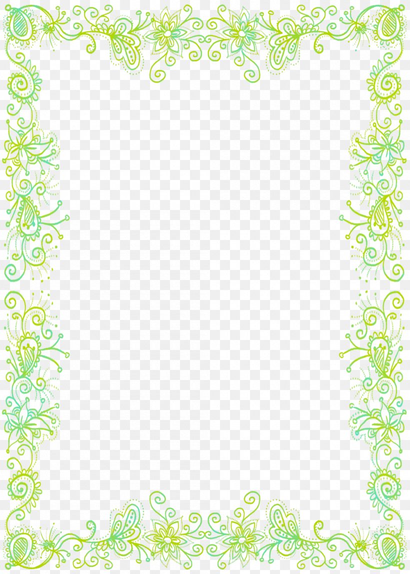 Green Flower Stock Photography Illustration, PNG, 1000x1400px, Green, Area, Border, Drawing, Flora Download Free