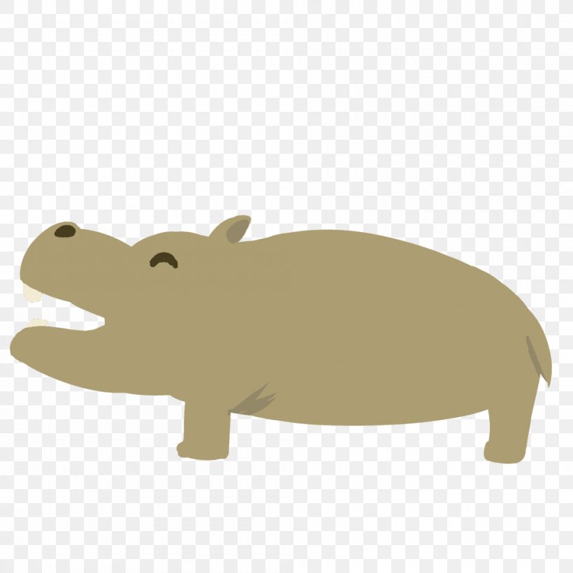 Pig Hippopotamus Animal Mammal, PNG, 1000x1000px, Pig, Animal, Carnivora, Carnivoran, Cartoon Download Free