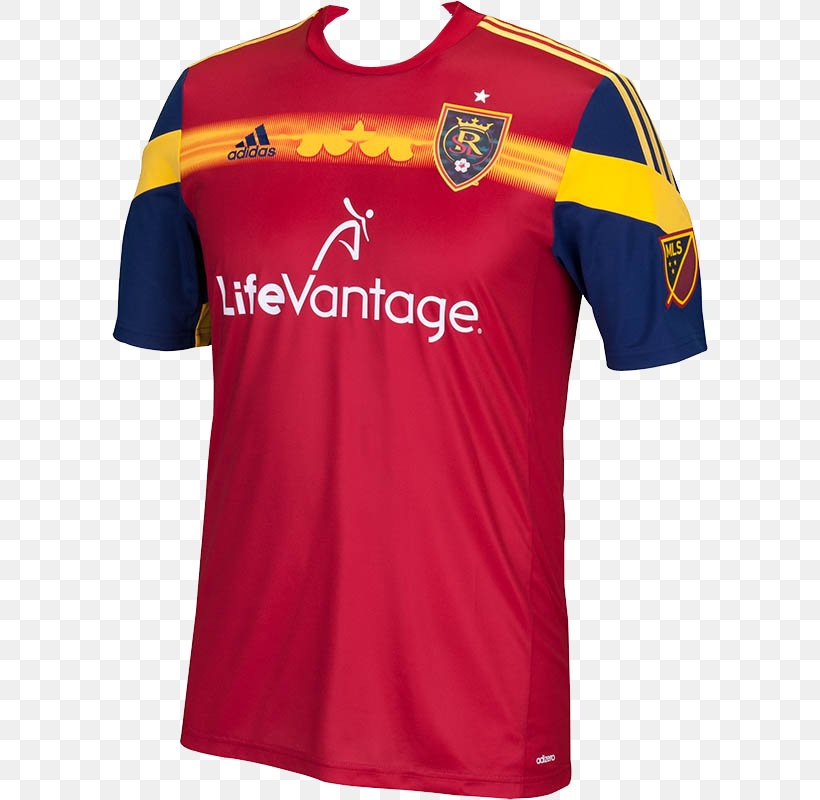 Sports Fan Jersey T-shirt Real Salt Lake Adidas, PNG, 596x800px, Sports Fan Jersey, Active Shirt, Adidas, Clothing, Jersey Download Free