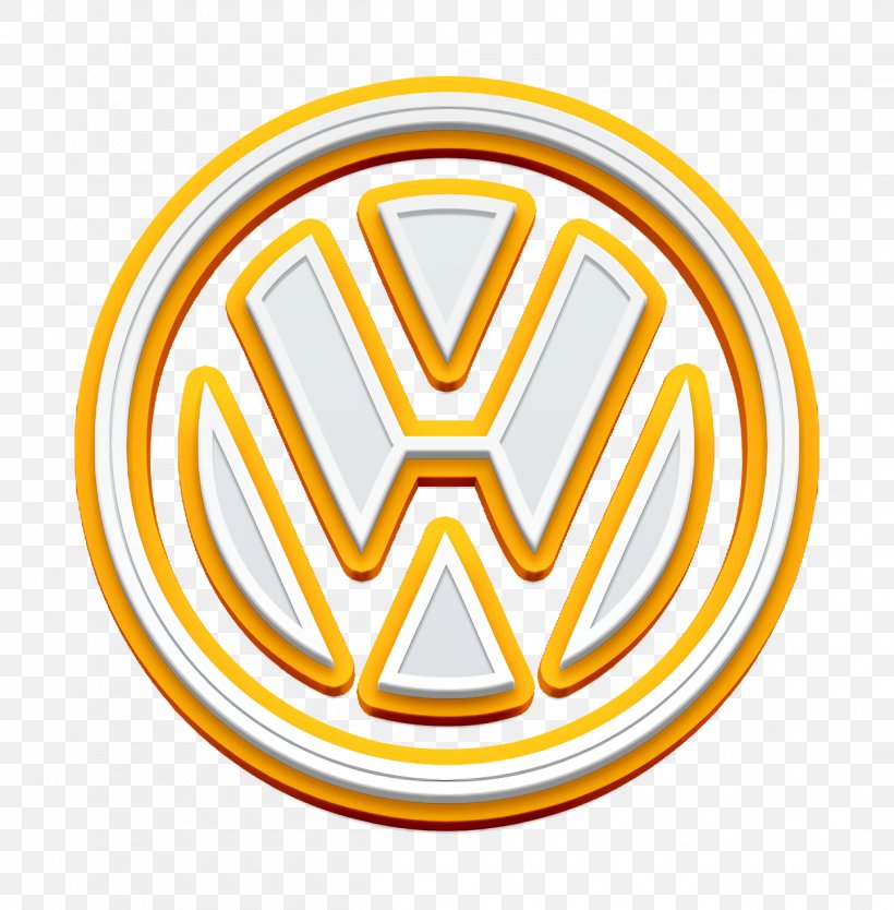 Volkswagen Icon, PNG, 1246x1268px, Yellow, Crest, Emblem, Logo, Sticker Download Free
