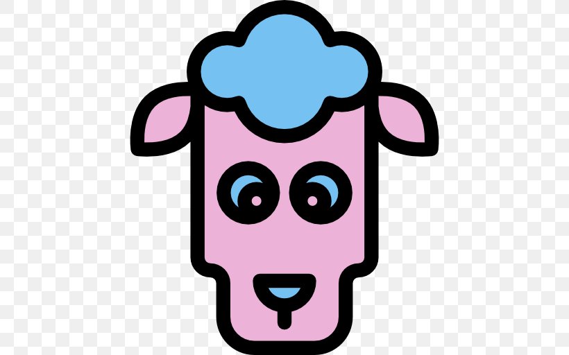 Clip Art, PNG, 512x512px, Sheep, Area, Pink, Smile, Snout Download Free