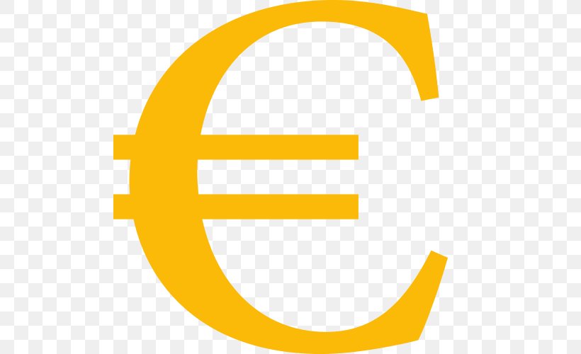 Euro Sign Dollar Sign Logo Brand, PNG, 500x500px, Euro Sign, Area, Asset, Brand, Diagram Download Free