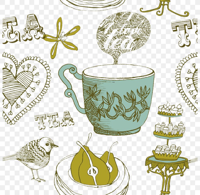 Tea Adobe Illustrator Illustration, PNG, 800x800px, Tea, Ceramic, Cup, Drinkware, Flowerpot Download Free