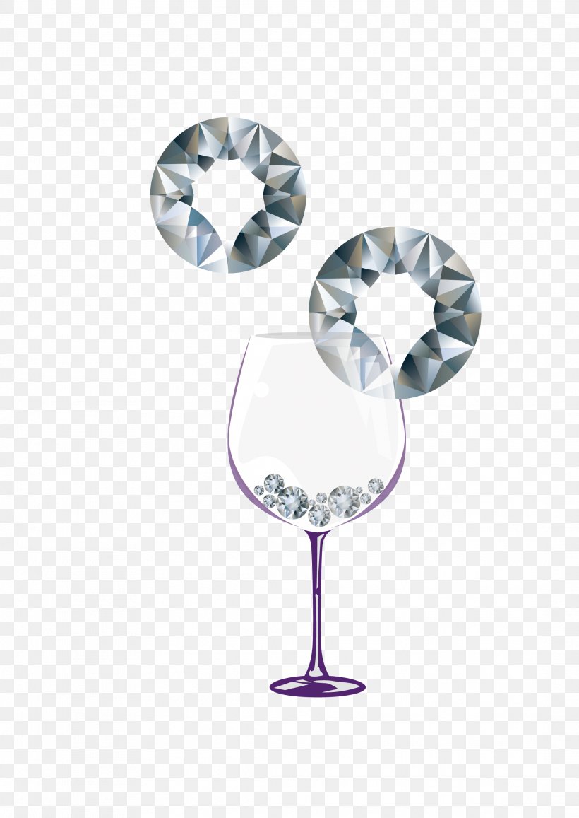 Wine Glass Euclidean Vector Material, PNG, 2182x3081px, Wine Glass, Cup, Diamond, Drinkware, Glass Download Free