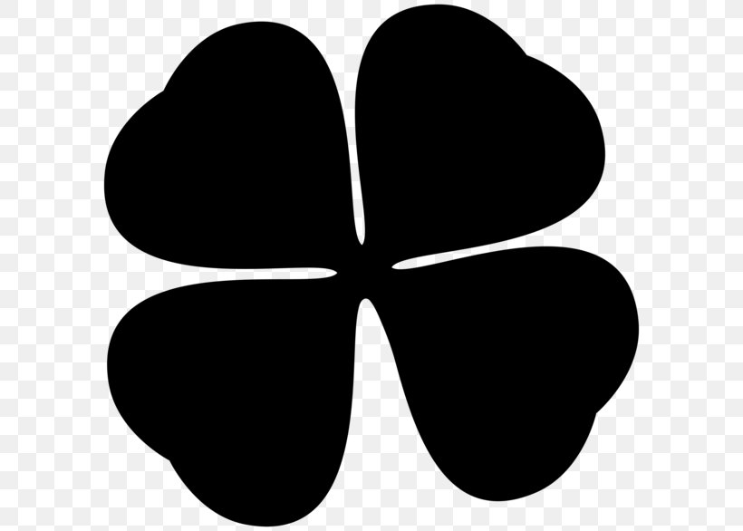 Clip Art Four-leaf Clover Shamrock Image Symbol, PNG, 600x586px, Fourleaf Clover, Black, Blackandwhite, Clover, Leaf Download Free
