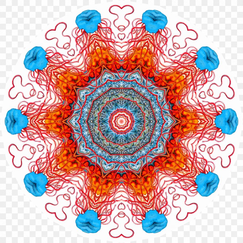 Graphic Design Visual Arts Circle Point, PNG, 2400x2400px, Visual Arts, Art, Blue, Kaleidoscope, Organism Download Free
