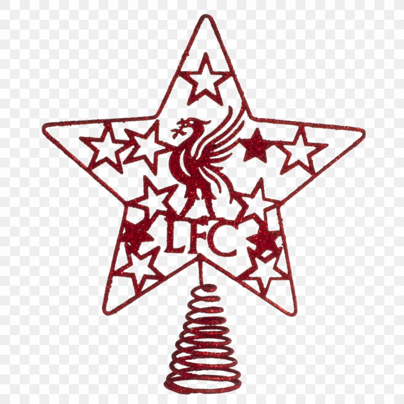 Liverpool F.C. Christmas Ornament Tree-topper, PNG, 1200x1200px, Liverpool Fc, Area, Black And White, Bombka, Christmas Download Free
