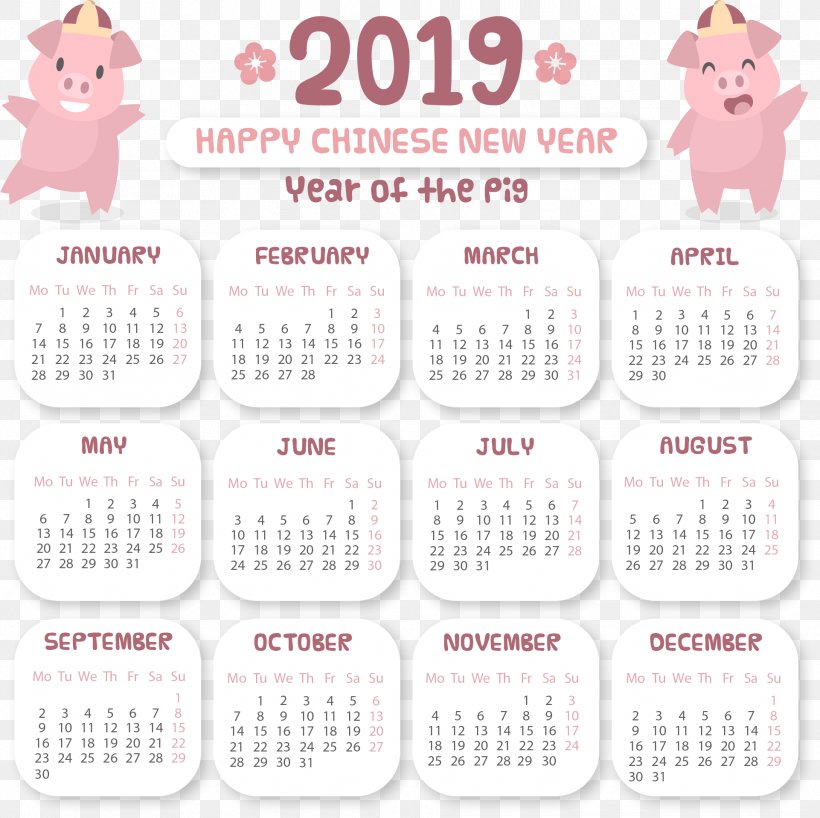 Calendar 0 Year Month Time, PNG, 1922x1919px, 2019, Calendar, Calendar Date, Calendario De Bolsillo, Chinese New Year Download Free