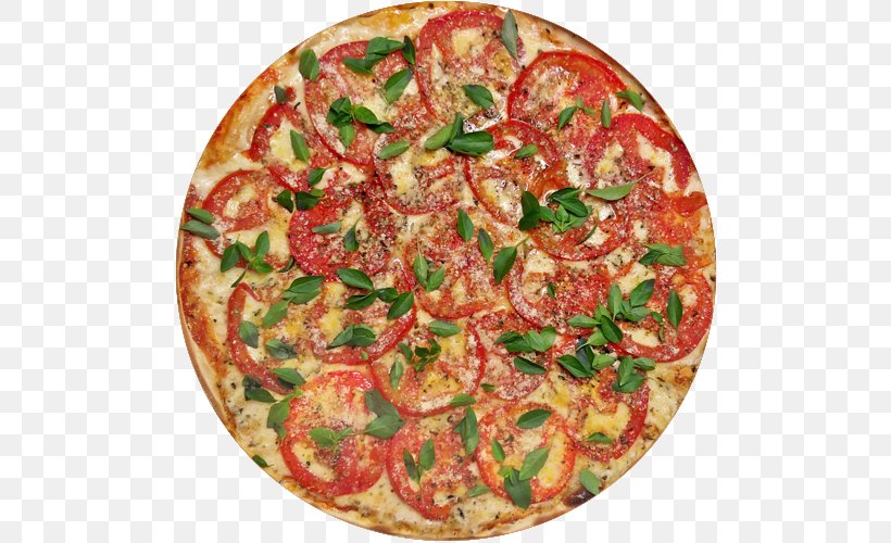 California-style Pizza Sicilian Pizza Vegetarian Cuisine Tarte Flambée, PNG, 500x500px, Californiastyle Pizza, American Food, California Style Pizza, Cuisine, Dish Download Free