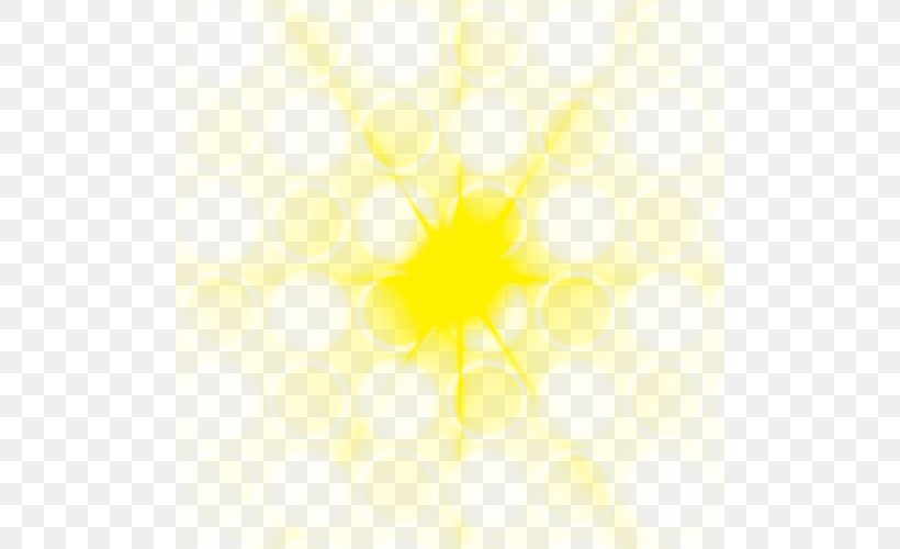 Sunlight Sky Yellow Pattern, PNG, 500x500px, Sunlight, Computer, Light, Orange, Petal Download Free