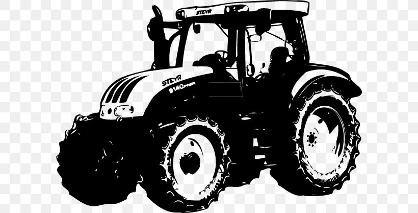Tractor Land Vehicle, PNG, 600x417px, Tractor, Automotive Tire, Automotive Wheel System, Black, Car Download Free