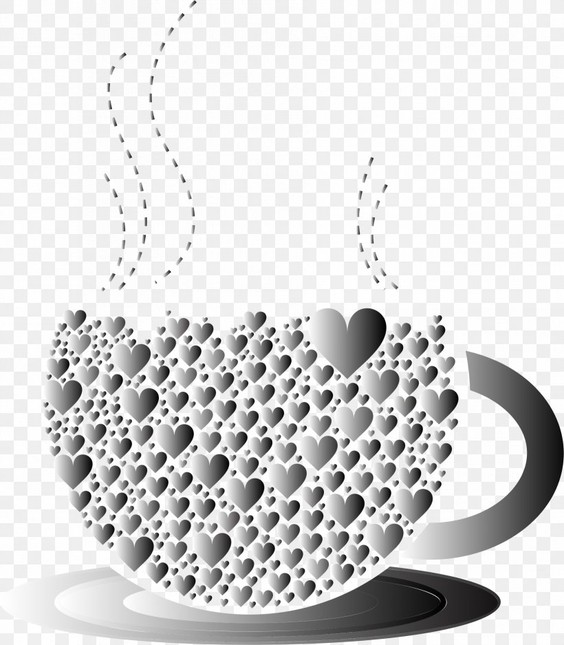 Coffee Tea Drink Clip Art, PNG, 1882x2152px, Coffee, Black And White, Caffeine, Chromatic Coffee, Coffee Cup Download Free