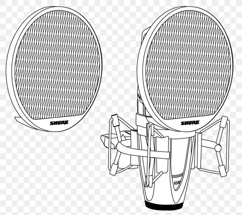 Microphone Shure KSM42 SG, PNG, 1048x932px, Microphone, Black And White, Cardioid, Condensatormicrofoon, Diaphragm Download Free