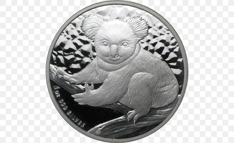 Perth Mint Koala Silver Coin Silver Coin, PNG, 500x501px, Perth Mint, Australia, Bullion Coin, Coin, Currency Download Free