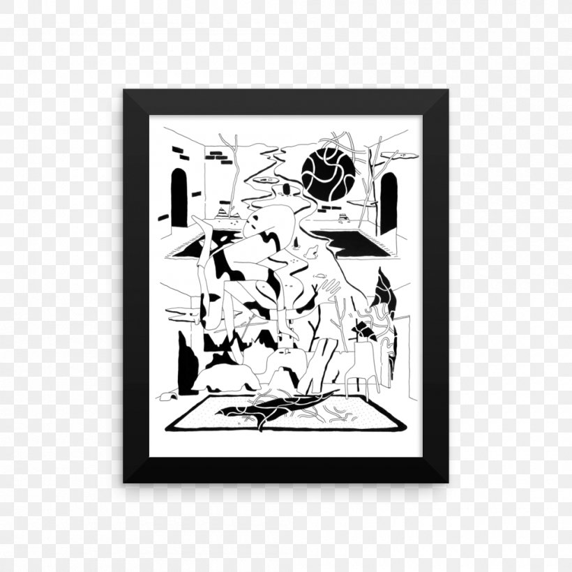 Visual Arts White Cartoon Picture Frames, PNG, 1000x1000px, Visual Arts, Art, Black, Black And White, Cartoon Download Free